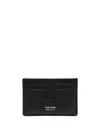 Tom Ford Soft Grain Leather T Line Cardholder In Black