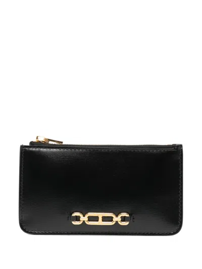 Tom Ford Leather Cardholder In Black