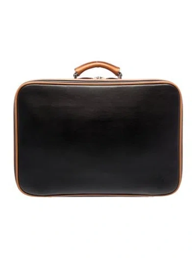 Pre-owned Tom Ford Leather Carry-on In Black