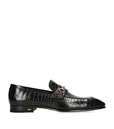 Tom Ford Bailey Chain Detail Loafer In Black