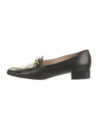 Pre-owned Tom Ford Leather Chain-link Accents Pumps In Black