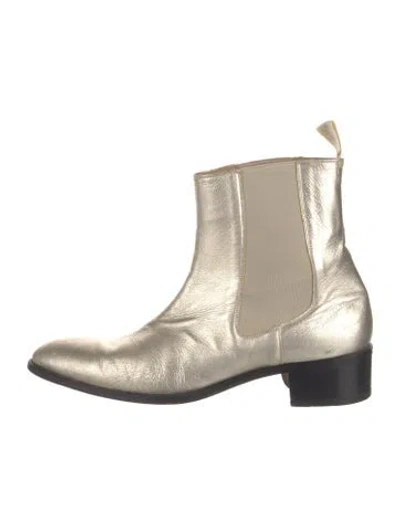 Pre-owned Tom Ford Leather Chelsea Boots