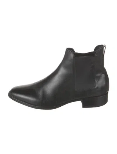 Pre-owned Tom Ford Leather Chelsea Boots In Black