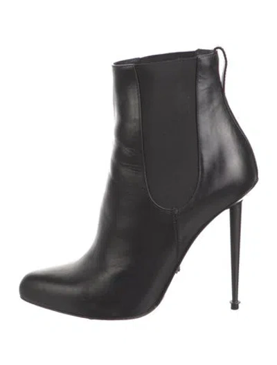 Pre-owned Tom Ford Leather Chelsea Boots In Black