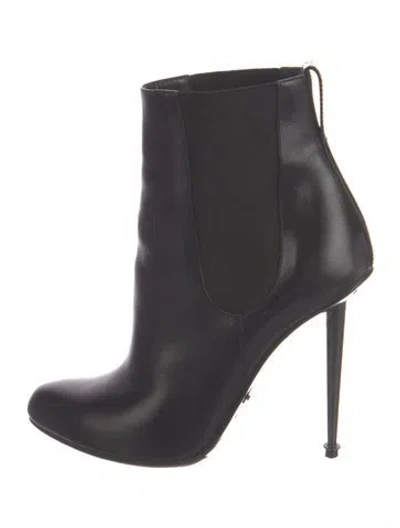 Pre-owned Tom Ford Leather Chelsea Boots In Black