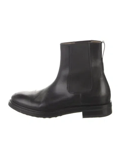 Pre-owned Tom Ford Leather Chelsea Boots In Black
