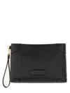 Tom Ford Men Leather Clutch Bag In Black