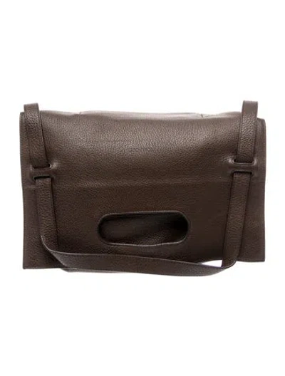 Pre-owned Tom Ford Leather Clutch In Brown