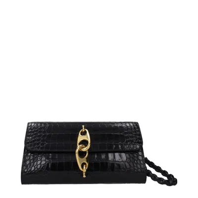Tom Ford Leather Clutch Women's Bag In Black