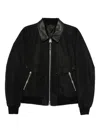 Tom Ford Coated Cotton-canvas Bomber Jacket In Black