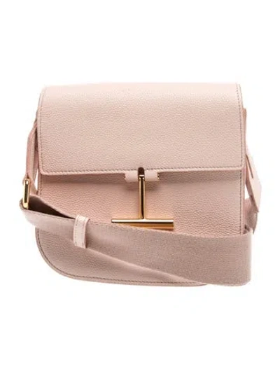 Pre-owned Tom Ford Leather Crossbody Bag In Neutral