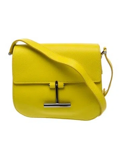 Pre-owned Tom Ford Leather Crossbody Bag In Yellow