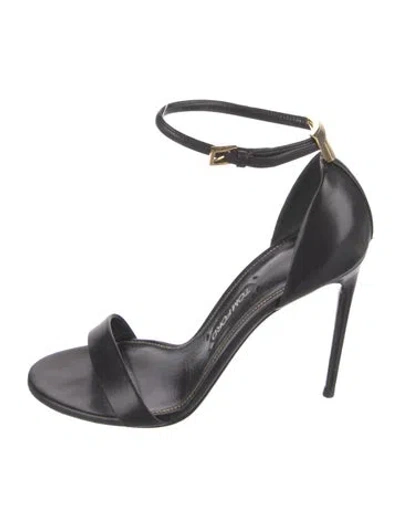 Pre-owned Tom Ford Leather D'orsay Pumps In Black