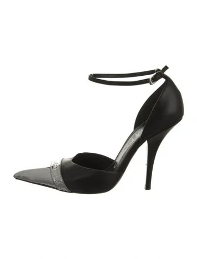 Pre-owned Tom Ford Leather D'orsay Pumps In Black