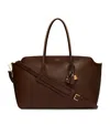 Tom Ford Leather East-west Alexander Tote Bag In Brown
