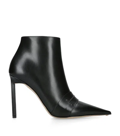 Tom Ford Leather Eva Ankle Boots 105