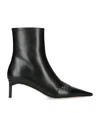 Tom Ford 55mm Leather Ankle Boots In Black