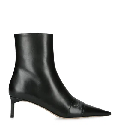 Tom Ford Leather Eva Ankle Boots 55