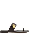 Tom Ford Leather Flat Sandals