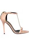 Tom Ford Leather Heeled Sandals In Pink