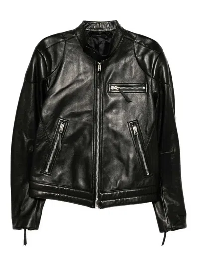 Tom Ford Leather Jacket In Black