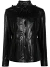 Tom Ford Women's Leather Safari Jacket In Black