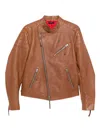 Tom Ford Leather Biker Jacket In Brown