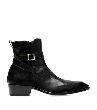 TOM FORD LEATHER KENNETH CHELSEA BOOTS