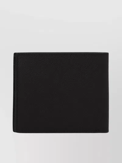 Tom Ford Leather Logo Bi-fold Wallet In Black