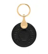 Tom Ford Leather Logo Disk Keyring