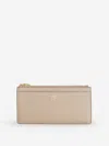 Tom Ford Leather Logo Purse In Neutral
