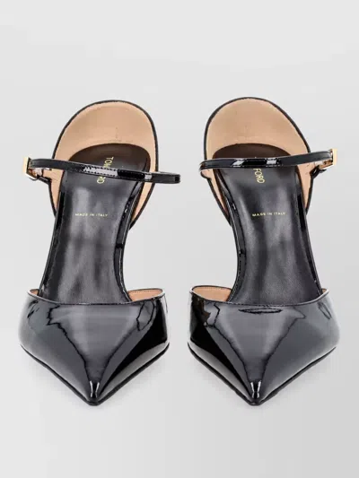 Tom Ford Leather Mary Jane Pumps In Black