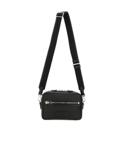 Tom Ford Leather Messenger Bag In Black
