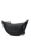 Tom Ford Leather Messenger Bag In Schwarz