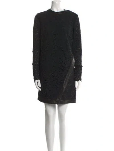 Pre-owned Tom Ford Leather Mini Dress W/ Tags In Black