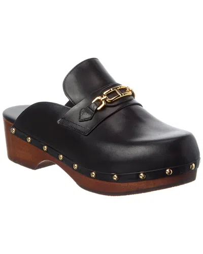 Tom Ford Leather Mule In Black