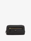 Tom Ford Grain Leather Smart Wash Bag In Black