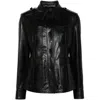 Tom Ford Women's Leather Safari Jacket In Black