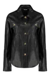 Tom Ford Women's Leather Overshirt In Black