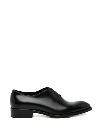 Tom Ford Leather Oxford Shoes In Black
