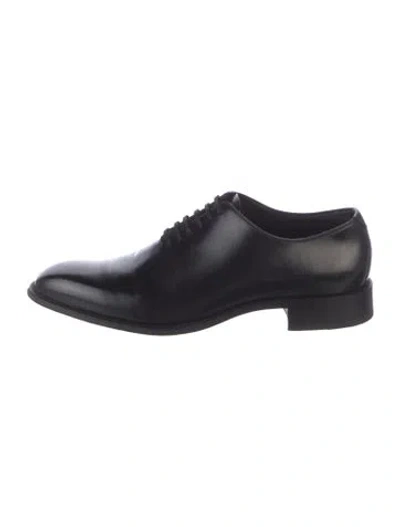 Pre-owned Tom Ford Leather Oxfords In Black