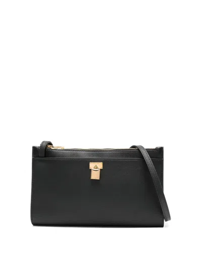 Tom Ford Leather Padlock Mini Bag On Strap In Black