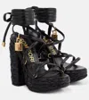 Tom Ford Leather Platform Sandals In Black
