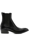 Tom Ford Chelsea Boots With Pointed Toe And Block Heel In Black