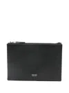 Tom Ford Black Leather Clutch In Black