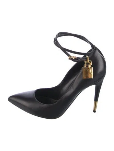 Pre-owned Tom Ford Leather Pumps In Blue