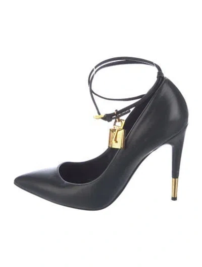Pre-owned Tom Ford Leather Pumps In Blue