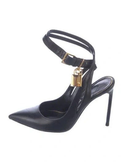 Pre-owned Tom Ford Leather Pumps In Blue