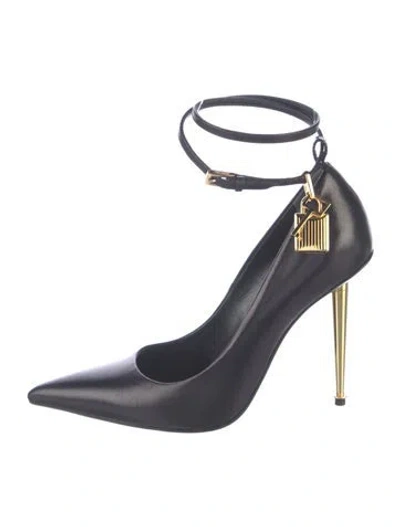 Pre-owned Tom Ford Leather Pumps In Blue