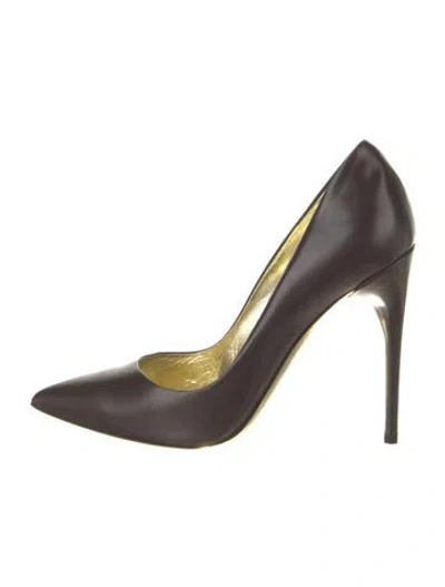 Pre-owned Tom Ford Leather Pumps In Brown